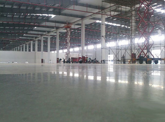 金剛砂耐磨地坪的基層處理和施工要求